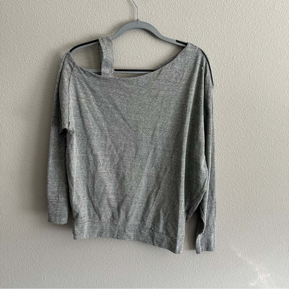 We The Free Gray Off Shoulder Oversized Too XS - Picture 4 of 13